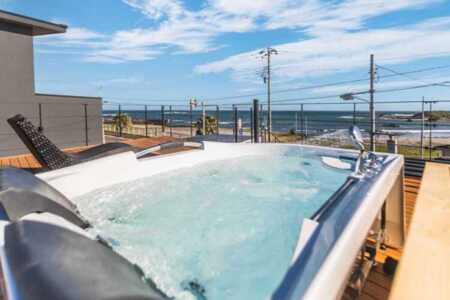 海を見ながらリラックス