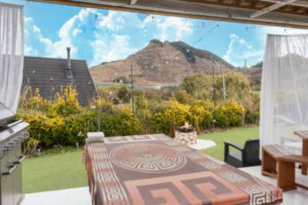 静けさに浸るプライベート庭